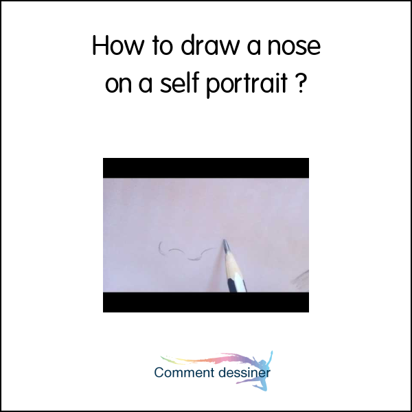 How to draw a nose on a self portrait